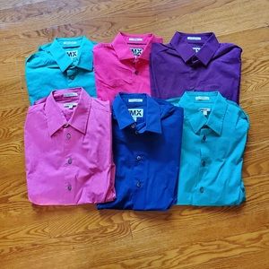 Lot of 6 Express 1MX Button-up Dress Shirt